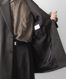 ssstein / シュタイン】OVERSIZED SINGLE BREASTED LONG JACKET - GREY