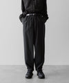 【ssstein】WINDBREAKER EASY WIDE TROUSERS - BLACK