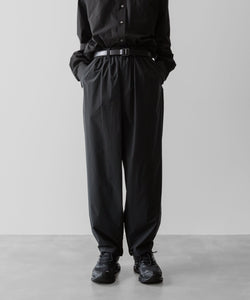 ssstein(シュタイン)の24AWコレクション WINDBREAKER EASY WIDE TROUSERS - BLACK 公式通販サイトsession福岡セレクトショップ