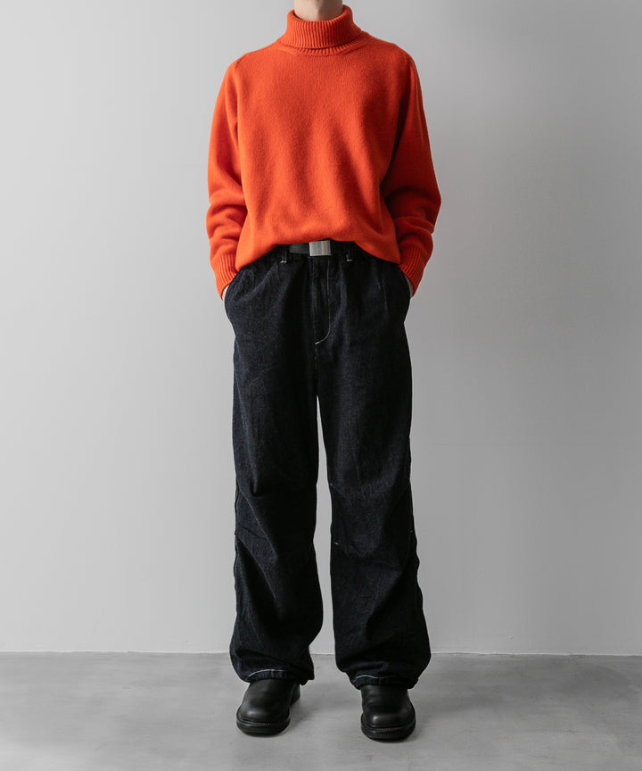 ssstein(シュタイン)の24AWコレクション EXTRA FINE WOOL WARM KNIT TURTLE NECK LS - ORANGE 公式通販サイトsession福岡セレクトショップ