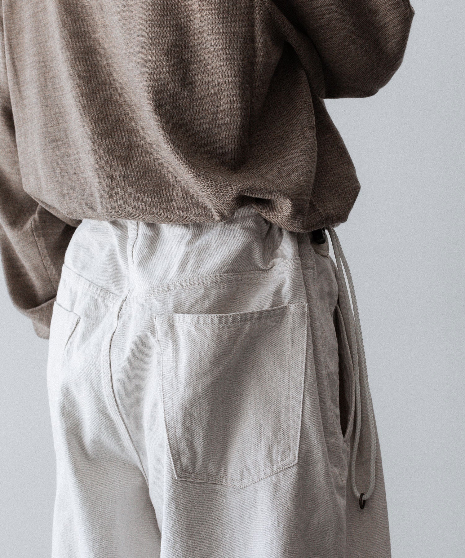 ANTHEM A アンセムエーのWASHED DENIM NO-BRAINER PANTSのECRU 公式通販サイトsession福岡セレクトショップ