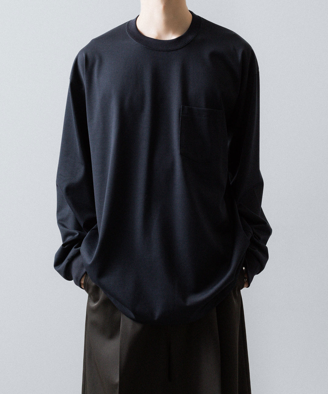 ssstein(シュタイン)のOVERSIZED LONG SLEEVE POCKET TEE - DARK NAVYの公式通販サイトsession福岡セレクトショップ