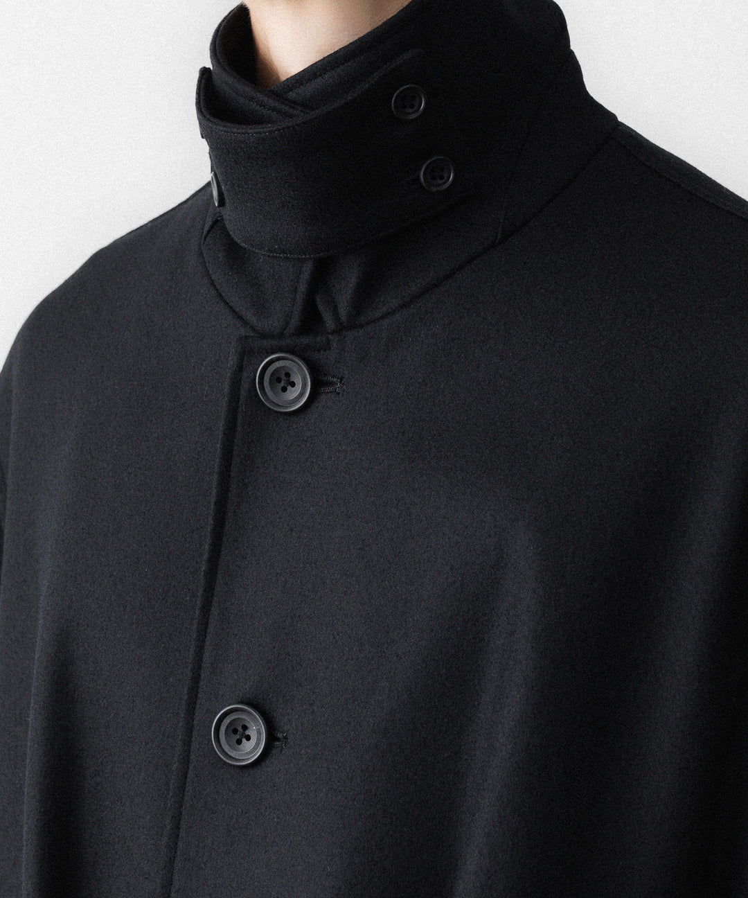 ssstein(シュタイン)のWOOL MELTON OVERSIZED INVESTIGATED COAT - BLACKの公式通販サイトsession福岡セレクトショップ