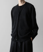 画像をギャラリービューアに読み込む, ssstein(シュタイン)の24AWコレクション EXTRA FINE WOOL KNIT CARDIGAN - BLACK 公式通販サイトsession福岡セレクトショップ
