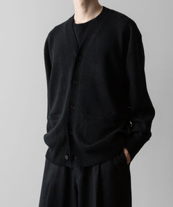 ssstein(シュタイン)の24AWコレクション EXTRA FINE WOOL KNIT CARDIGAN - BLACK 公式通販サイトsession福岡セレクトショップ