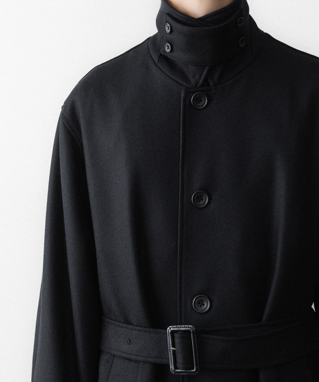 ssstein(シュタイン)のWOOL MELTON OVERSIZED INVESTIGATED COAT - BLACKの公式通販サイトsession福岡セレクトショップ