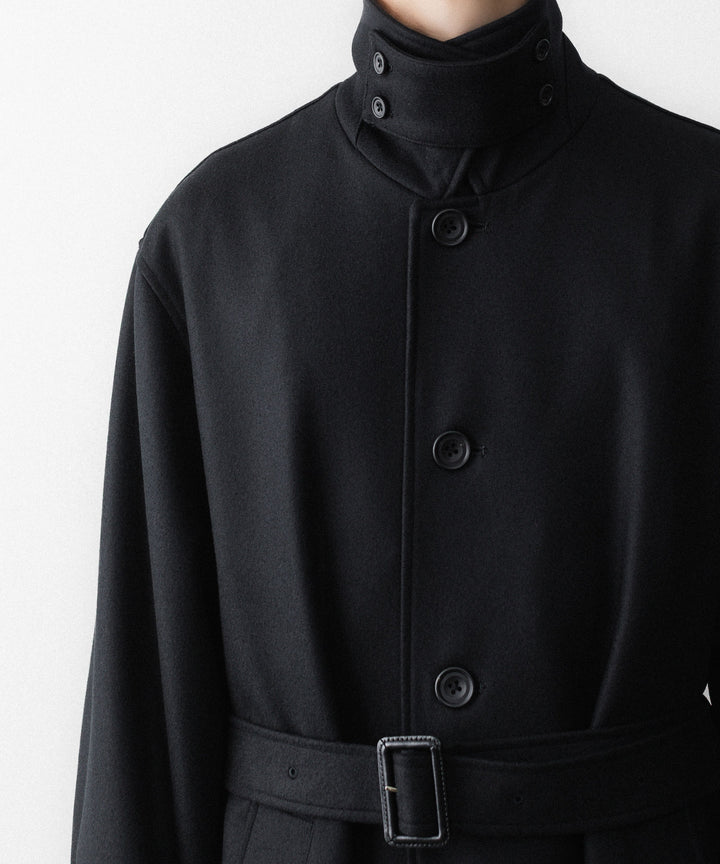 ssstein(シュタイン)のWOOL MELTON OVERSIZED INVESTIGATED COAT - BLACKの公式通販サイトsession福岡セレクトショップ