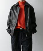 画像をギャラリービューアに読み込む, ssstein(シュタイン)の24AWコレクション LEATHER ZIP SHORT JACKET - BLACK 公式通販サイトsession福岡セレクトショップ
