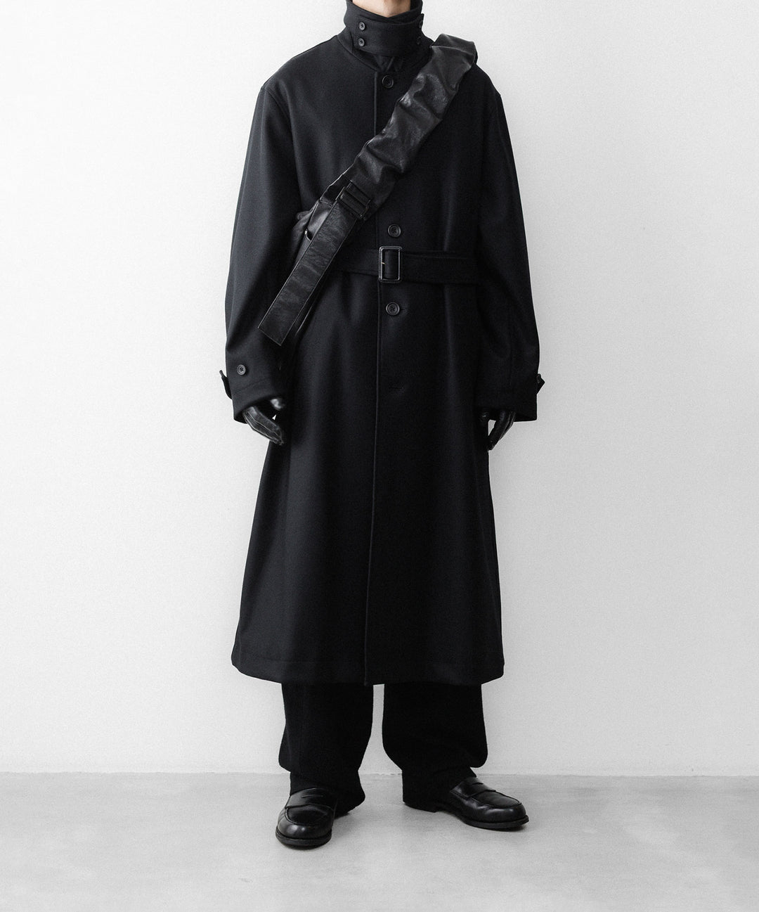 ssstein(シュタイン)のWOOL MELTON OVERSIZED INVESTIGATED COAT - BLACKの公式通販サイトsession福岡セレクトショップ