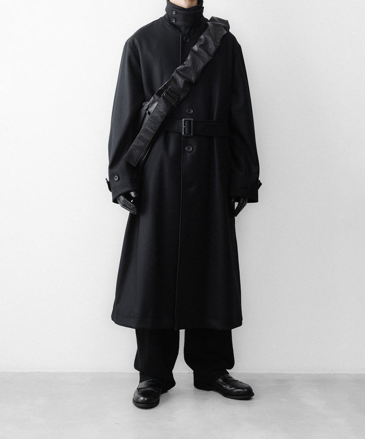 ssstein(シュタイン)のWOOL MELTON OVERSIZED INVESTIGATED COAT - BLACKの公式通販サイトsession福岡セレクトショップ