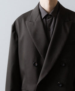 ssstein / シュタイン】OVERSIZED DOUBLE BREASTED JACKET - GREY