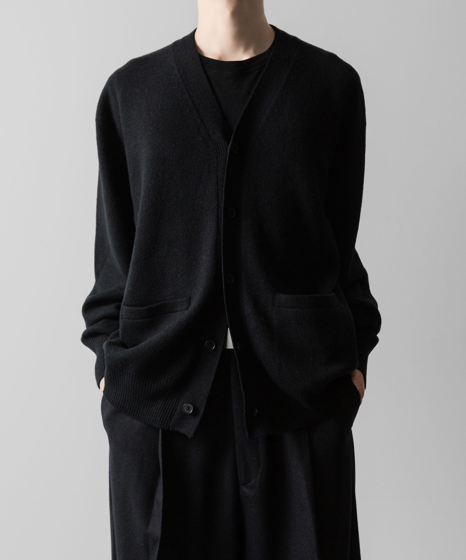 ssstein(シュタイン)の24AWコレクション EXTRA FINE WOOL KNIT CARDIGAN - BLACK 公式通販サイトsession福岡セレクトショップ