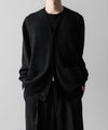 【ssstein】EXTRA FINE WOOL KNIT CARDIGAN - BLACK