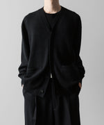 画像をギャラリービューアに読み込む, ssstein(シュタイン)の24AWコレクション EXTRA FINE WOOL KNIT CARDIGAN - BLACK 公式通販サイトsession福岡セレクトショップ
