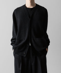 ssstein(シュタイン)の24AWコレクション EXTRA FINE WOOL KNIT CARDIGAN - BLACK 公式通販サイトsession福岡セレクトショップ