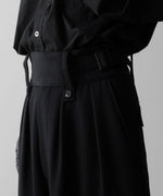 画像をギャラリービューアに読み込む, SUBLATIONS サブレーションズのHEAVY WOOL GABARDINE GURKHA CARGO PANTS - BLACKの公式通販サイトsession福岡セレクトショップ
