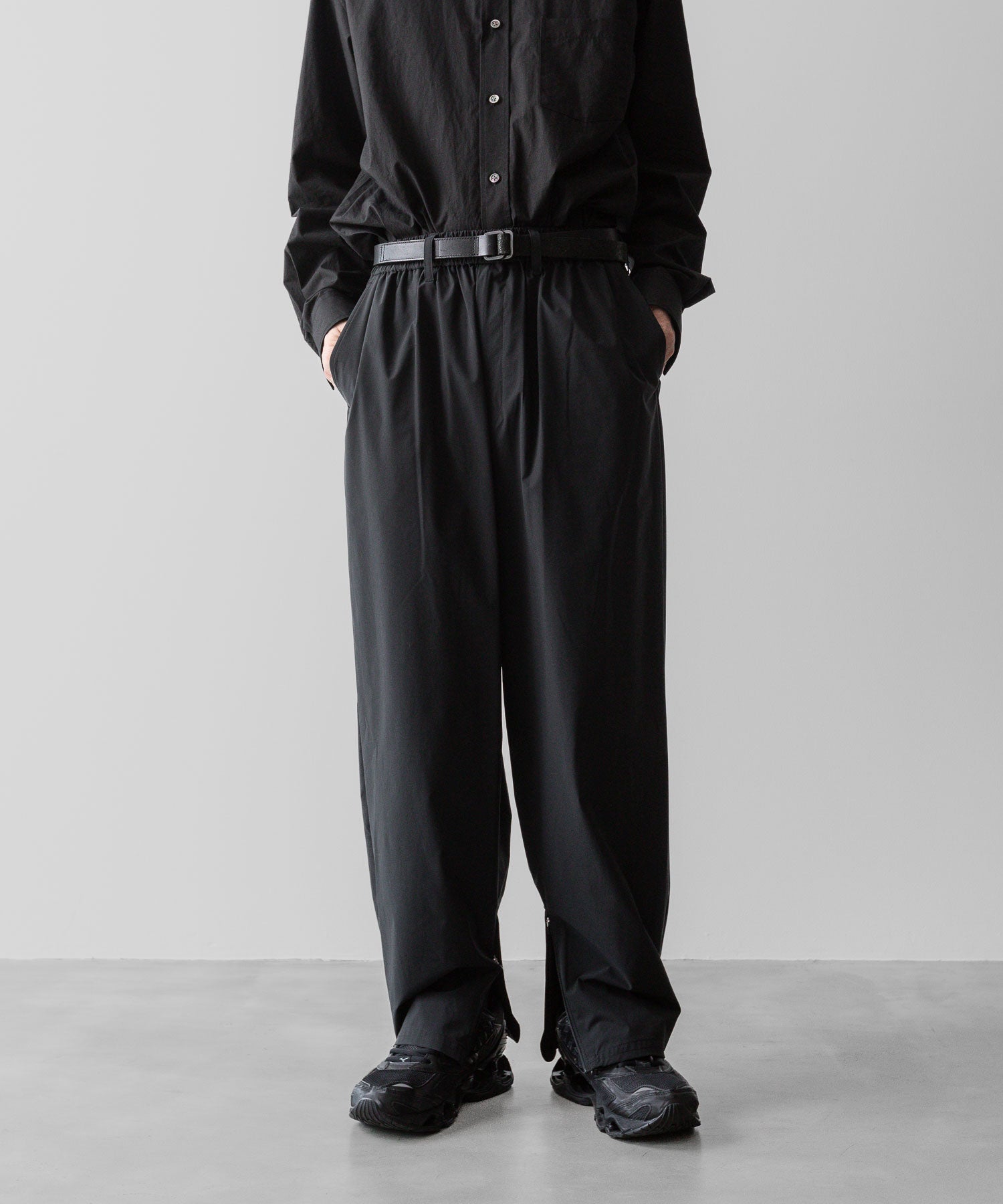 ssstein(シュタイン)の24AWコレクション WINDBREAKER EASY WIDE TROUSERS - BLACK 公式通販サイトsession福岡セレクトショップ