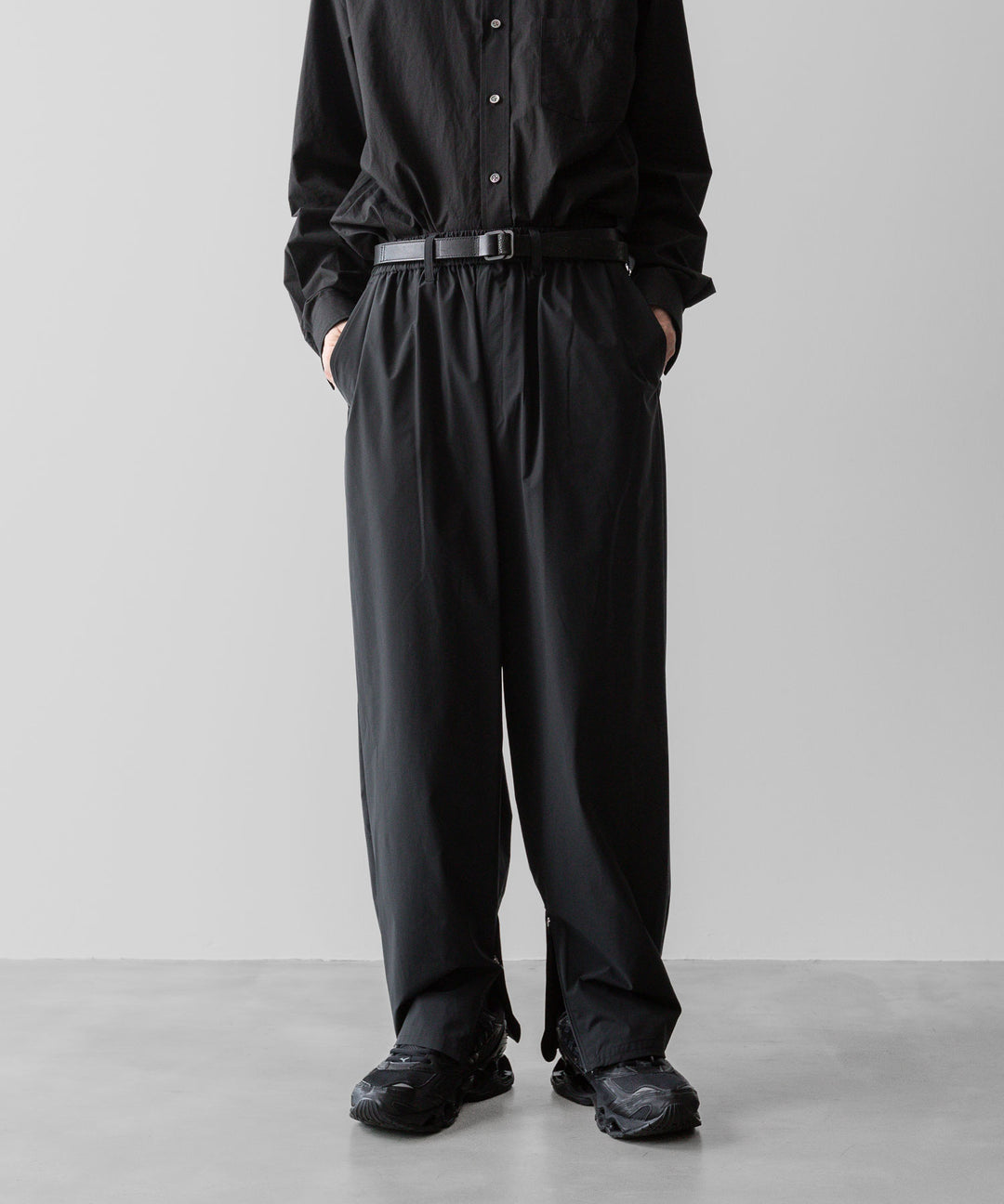 ssstein(シュタイン)の24AWコレクション WINDBREAKER EASY WIDE TROUSERS - BLACK 公式通販サイトsession福岡セレクトショップ