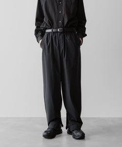 ssstein(シュタイン)の24AWコレクション WINDBREAKER EASY WIDE TROUSERS - BLACK 公式通販サイトsession福岡セレクトショップ