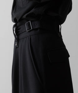 SUBLATIONS サブレーションズのHEAVY WOOL GABARDINE GURKHA CARGO PANTS - BLACKの公式通販サイトsession福岡セレクトショップ