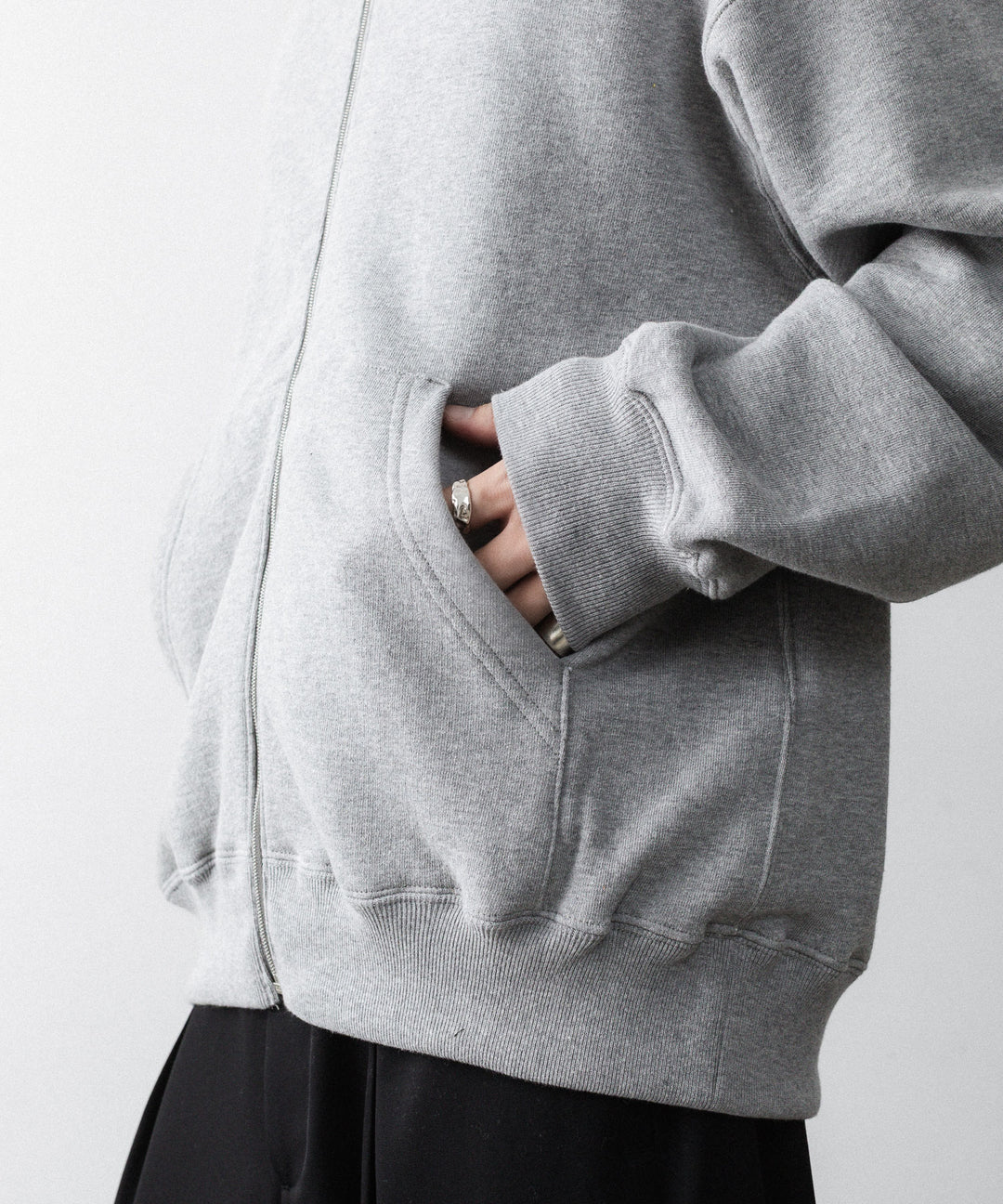 ssstein(シュタイン)のLOOPWHEEL COTTON SWEAT ZIP HOODY - GREYの公式通販サイトsession福岡セレクトショップ