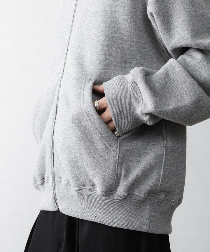 ssstein(シュタイン)のLOOPWHEEL COTTON SWEAT ZIP HOODY - GREYの公式通販サイトsession福岡セレクトショップ