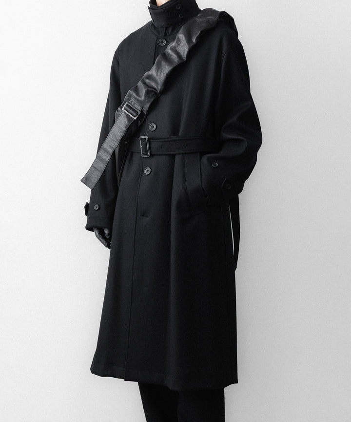 ssstein(シュタイン)のWOOL MELTON OVERSIZED INVESTIGATED COAT - BLACKの公式通販サイトsession福岡セレクトショップ