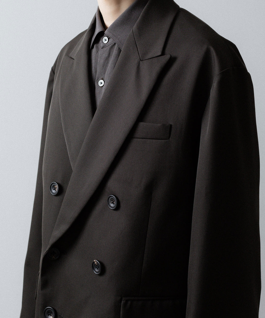 ssstein(シュタイン)のOVERSIZED DOUBLE BREASTED JACKET - GREY KHAKIの公式通販サイトsession福岡セレクトショップ