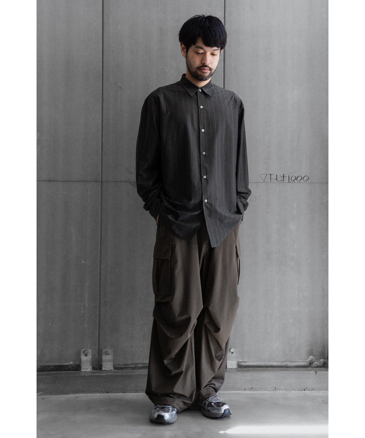 KANEMASA PHIL.-カネマサフィル46G MODEST STRIPE SHIRTのGREY公式通販サイトsession福岡セレクトショップ