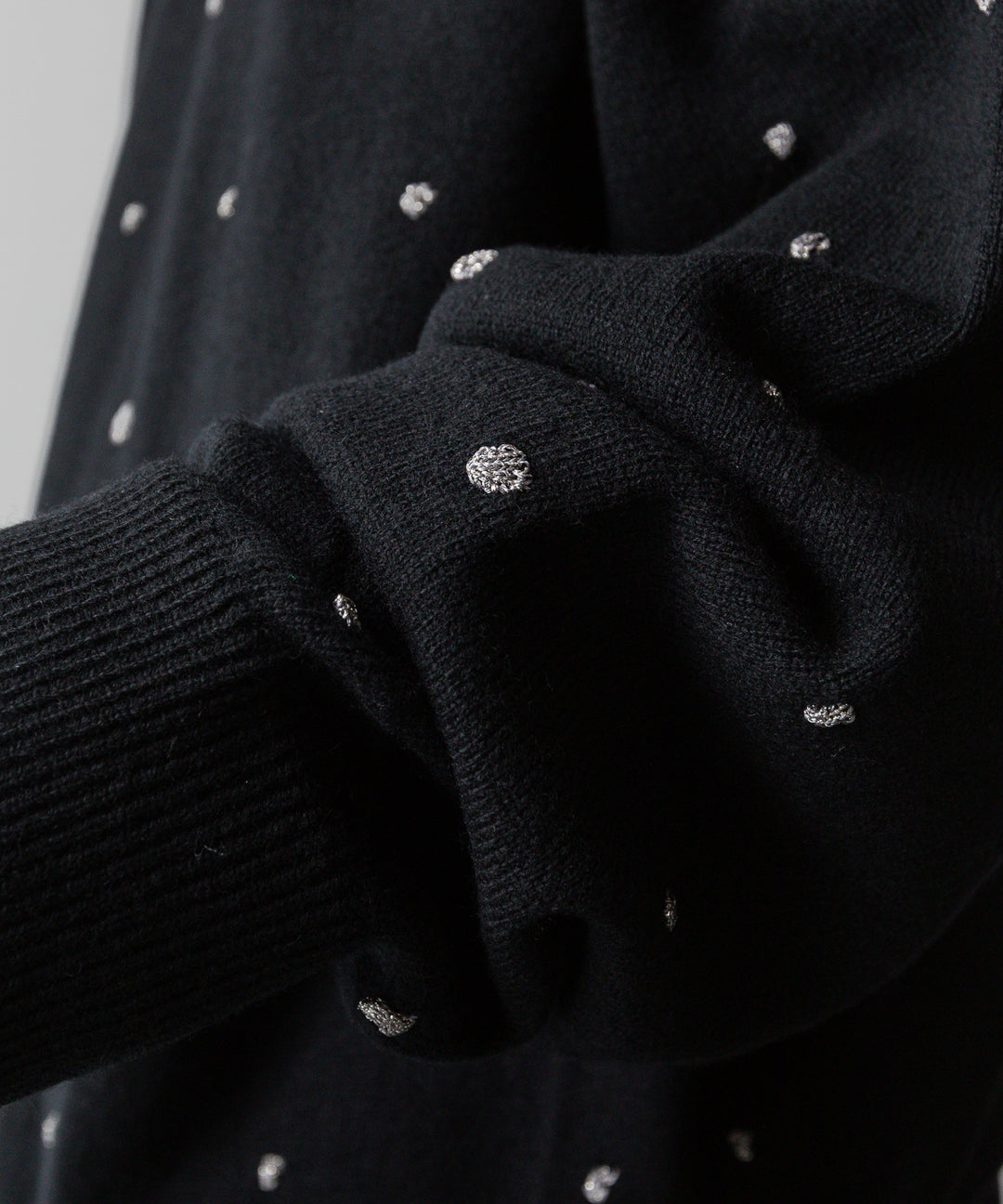 ssstein(シュタイン)の24AWコレクション GLITTER DOTS CREW NECK LS - BLACK 公式通販サイトsession福岡セレクトショップ