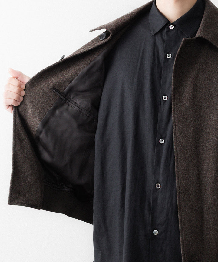 ssstein(シュタイン)のWOOL DOESKIN BUTTON FLY SHORT JACKET - GREY BROWNの公式通販サイトsession福岡セレクトショップ
