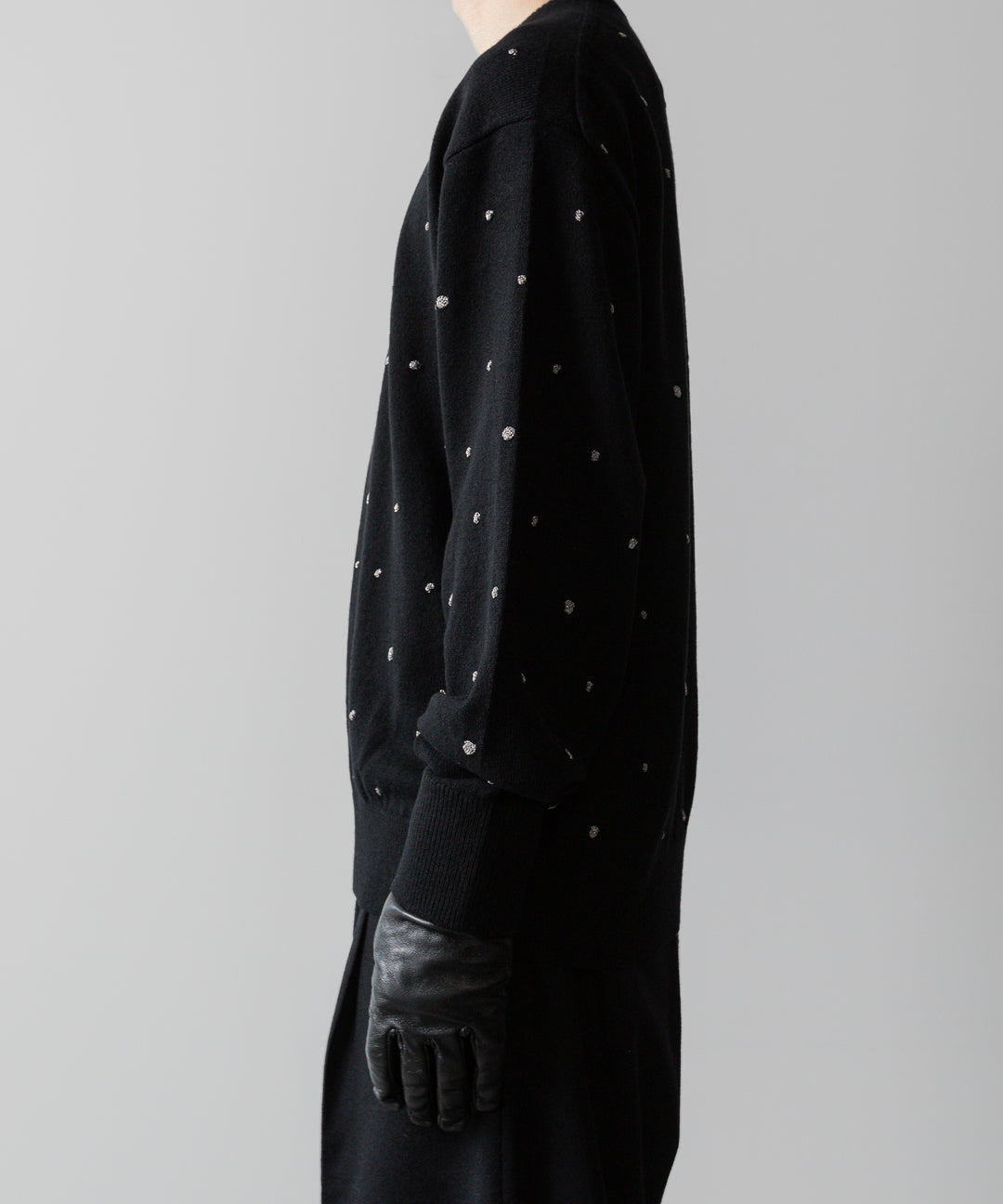 ssstein(シュタイン)の24AWコレクション GLITTER DOTS CREW NECK LS - BLACK 公式通販サイトsession福岡セレクトショップ