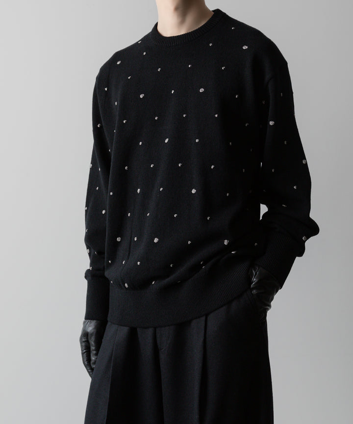 ssstein(シュタイン)の24AWコレクション GLITTER DOTS CREW NECK LS - BLACK 公式通販サイトsession福岡セレクトショップ