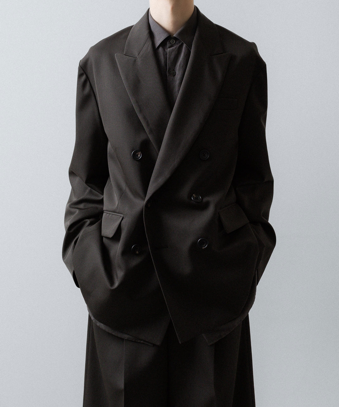 ssstein(シュタイン)のOVERSIZED DOUBLE BREASTED JACKET - GREY KHAKIの公式通販サイトsession福岡セレクトショップ
