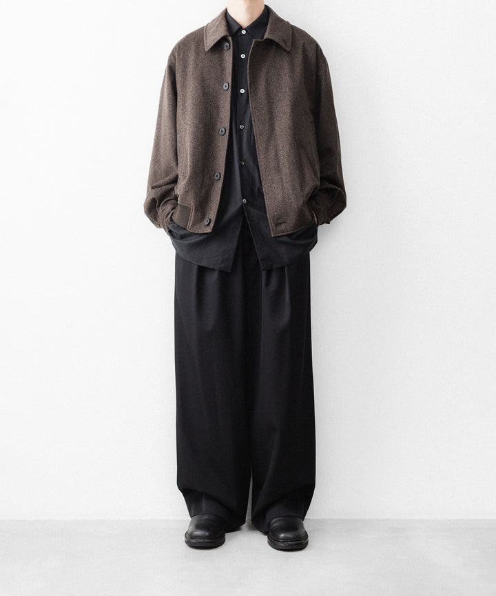 ssstein(シュタイン)のWOOL DOESKIN BUTTON FLY SHORT JACKET - GREY BROWNの公式通販サイトsession福岡セレクトショップ