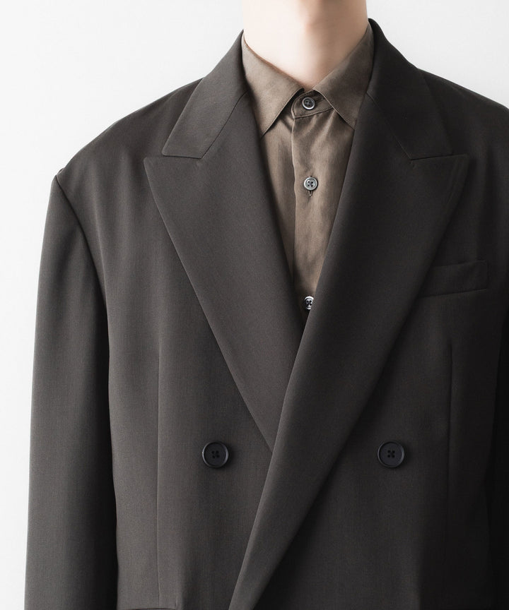 ssstein(シュタイン)のDOUBLE BREASTED BLAZER - GREY KHAKIの公式通販サイトsession福岡セレクトショップ