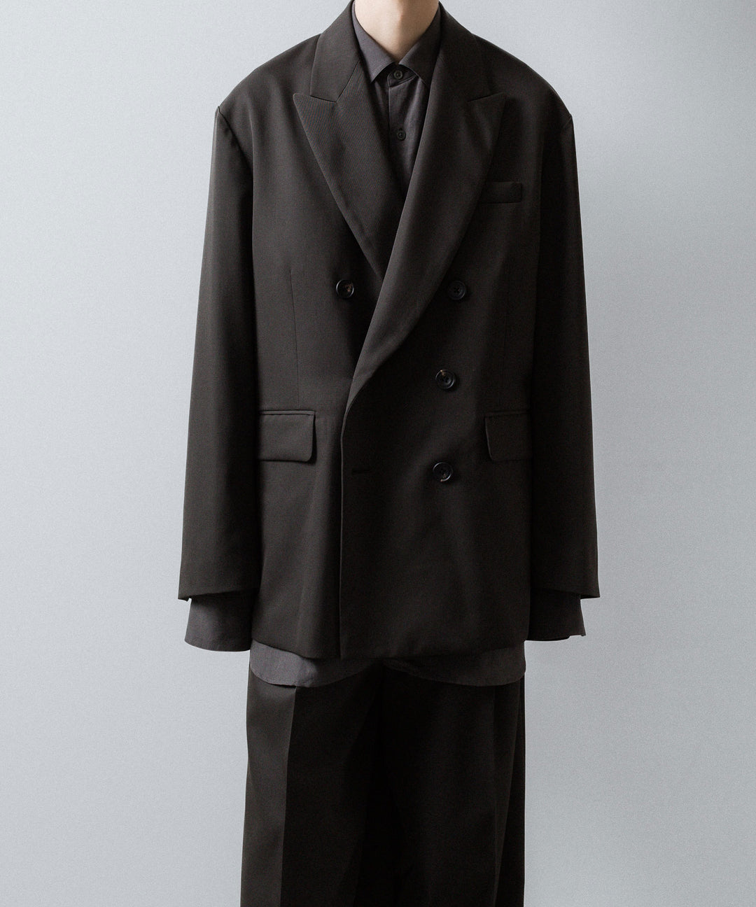 ssstein(シュタイン)のOVERSIZED DOUBLE BREASTED JACKET - GREY KHAKIの公式通販サイトsession福岡セレクトショップ