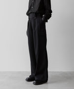 画像をギャラリービューアに読み込む, SUBLATIONS サブレーションズのHEAVY WOOL GABARDINE GURKHA CARGO PANTS - BLACKの公式通販サイトsession福岡セレクトショップ
