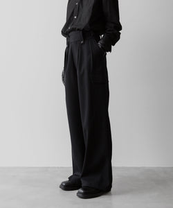 SUBLATIONS サブレーションズのHEAVY WOOL GABARDINE GURKHA CARGO PANTS - BLACKの公式通販サイトsession福岡セレクトショップ