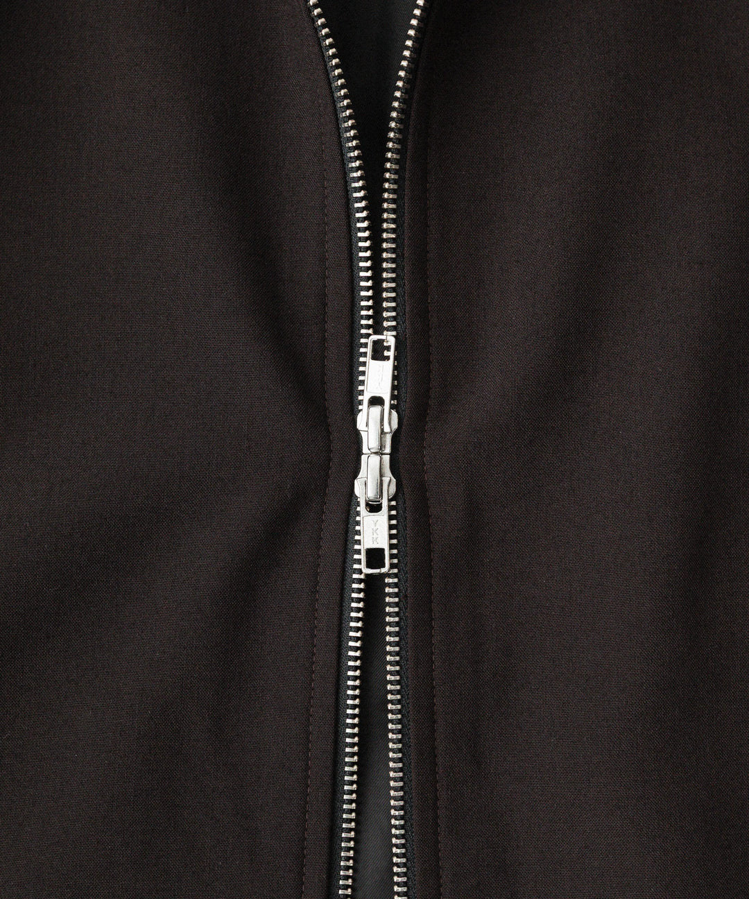 【CODA】BROWN WOOL TILT ZIP JACKET - BROWN