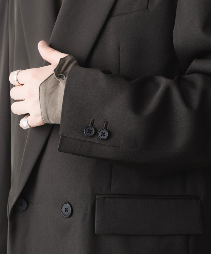 ssstein(シュタイン)のDOUBLE BREASTED BLAZER - GREY KHAKIの公式通販サイトsession福岡セレクトショップ
