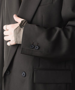 ssstein / シュタイン】DOUBLE BREASTED BLAZER - GREY KHAKI | 公式