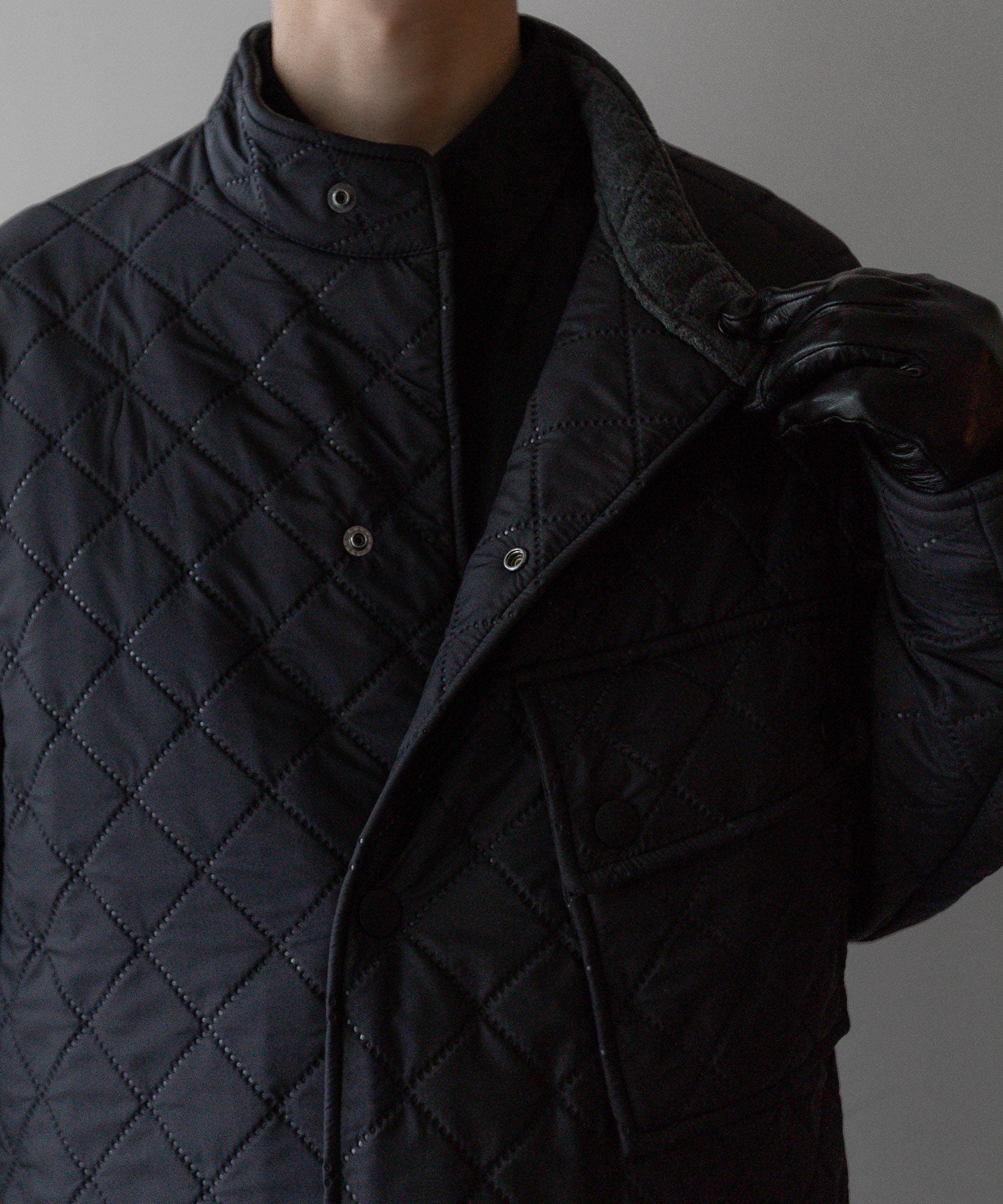 【UJOH】PINSONIC STAND COLLAR BLOUSON - BLACK 公式通販サイト session福岡セレクトショップ