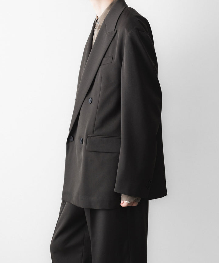 ssstein(シュタイン)のDOUBLE BREASTED BLAZER - GREY KHAKIの公式通販サイトsession福岡セレクトショップ