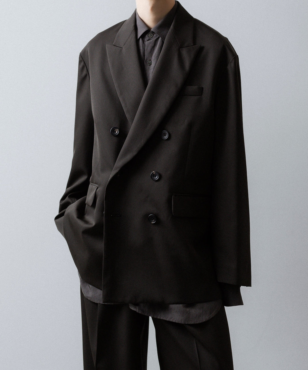 ssstein(シュタイン)のOVERSIZED DOUBLE BREASTED JACKET - GREY KHAKIの公式通販サイトsession福岡セレクトショップ