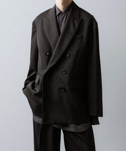 ssstein / シュタイン】OVERSIZED DOUBLE BREASTED JACKET - GREY