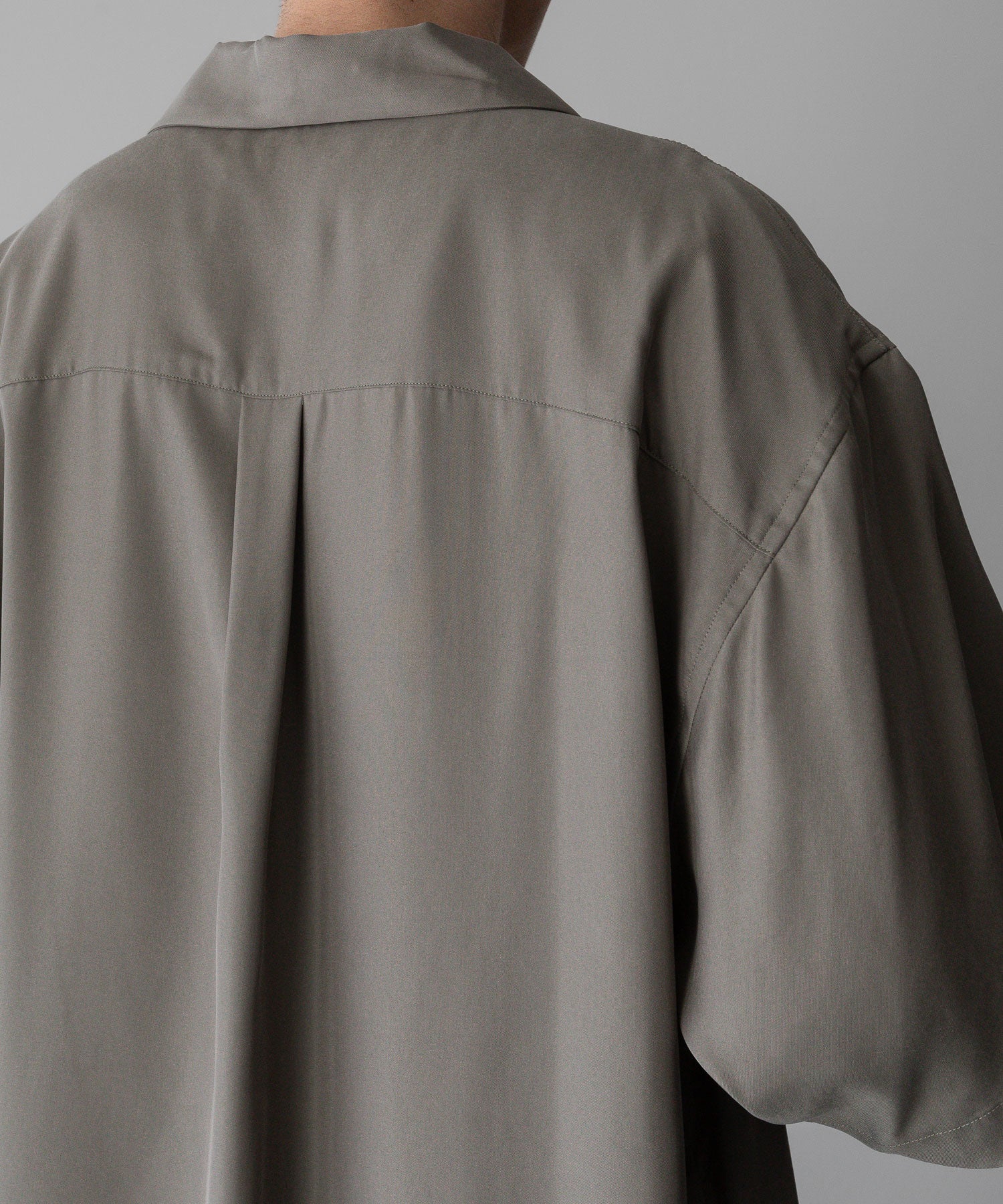 【stein】sssteinシュタインのOVERSIZED CUPRO OPEN COLLAR SS SHIRT - G.KHAKI公式通販サイトsession福岡セレクトショップ