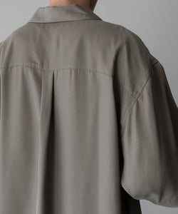 【stein】sssteinシュタインのOVERSIZED CUPRO OPEN COLLAR SS SHIRT - G.KHAKI公式通販サイトsession福岡セレクトショップ