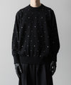 【ssstein】GLITTER DOTS CREW NECK LS - BLACK