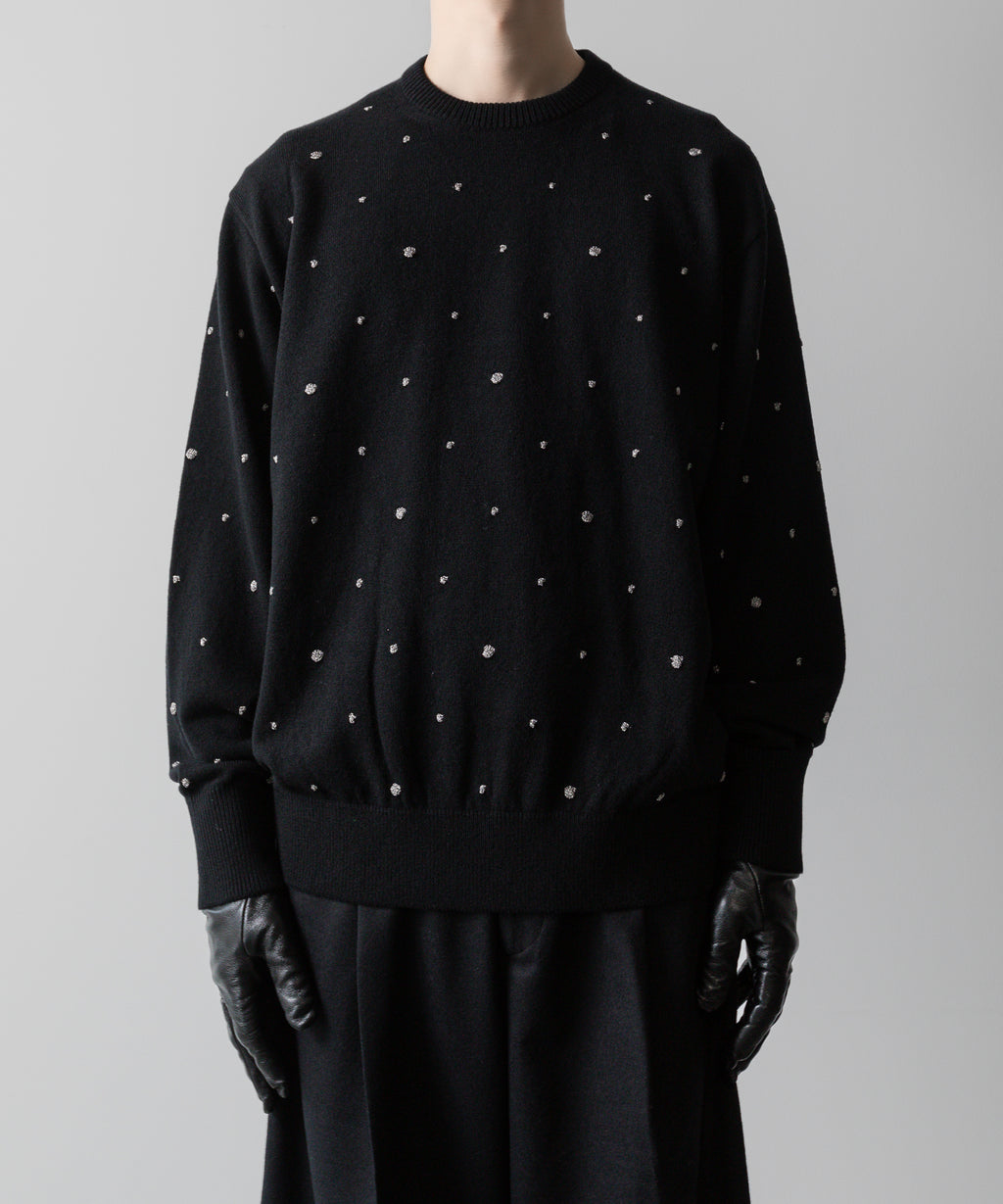 ssstein(シュタイン)の24AWコレクション GLITTER DOTS CREW NECK LS - BLACK 公式通販サイトsession福岡セレクトショップ